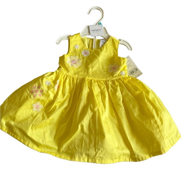 Carter's Other - Carters baby girl yellow  dress size 6m